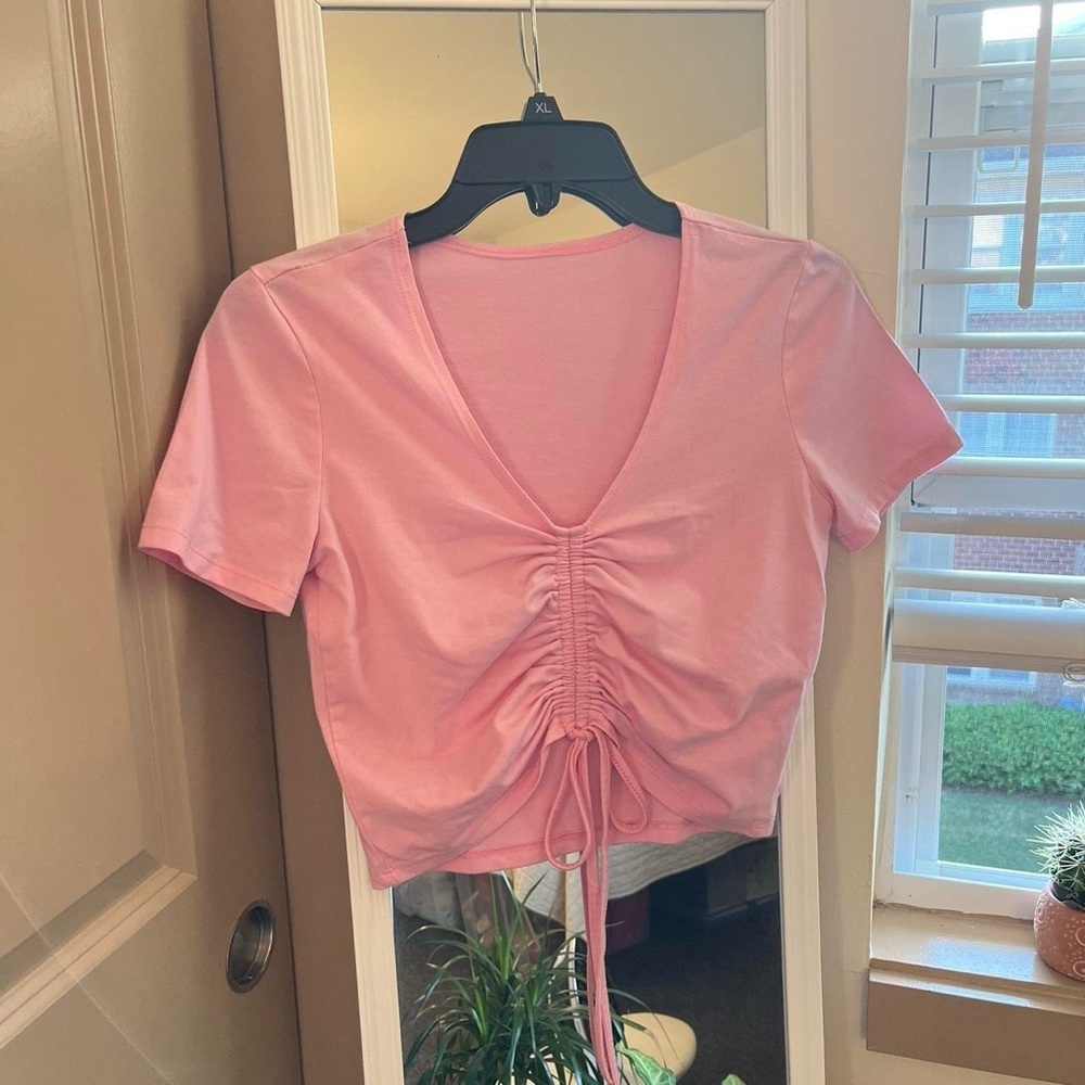 Pink crop top